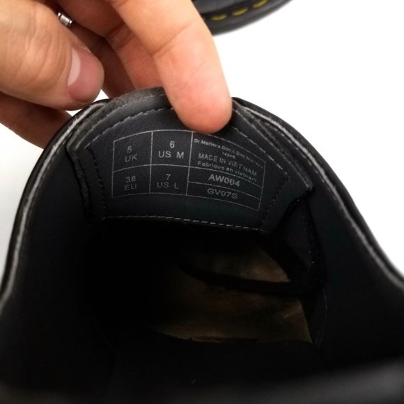 Dr. Martens Black Leather Flats - Picture 8 of 11